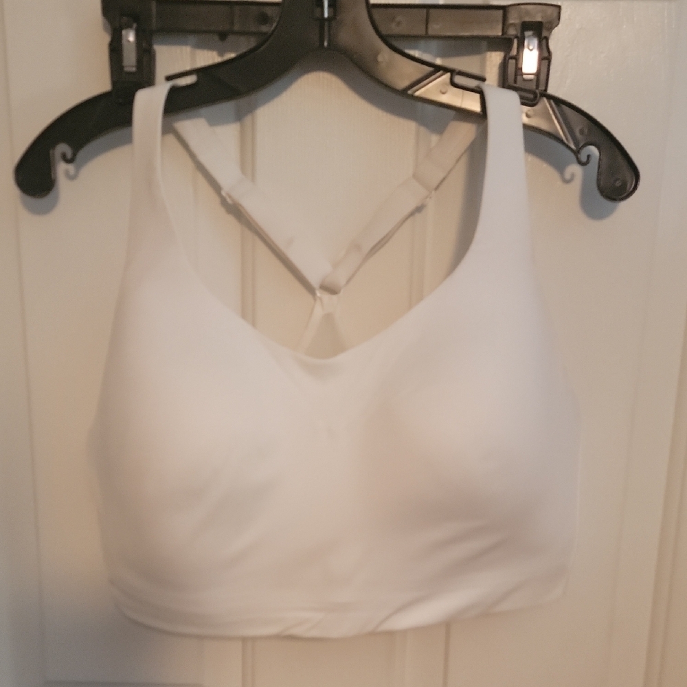 Women's White Sports Bra